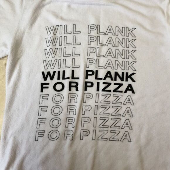 House of Tens Will Plank for Pizza sweatshirt sz S - Picture 3 of 3